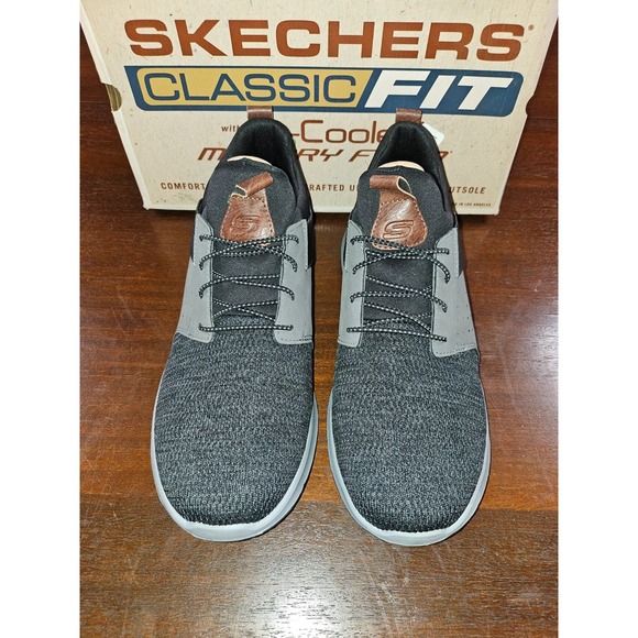 Skechers Other - Skechers Men's Classic Fit-Delson-Camden Sneaker 11.5 Wide Black/Grey
